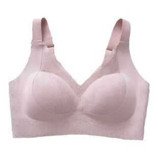 无痕内衣女小胸聚拢bra固定杯防下垂运动调整型无钢圈一片式文胸