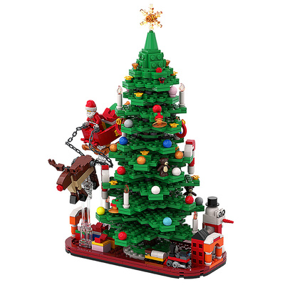 圣诞树拼装积木益智玩具