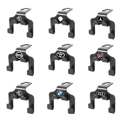 车载多功能椅背后座挂钩收纳车标