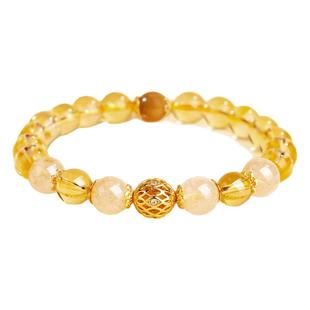 【普陀山直发】天然黄水晶手串女招富贵转运珠手链男款旺财运礼物