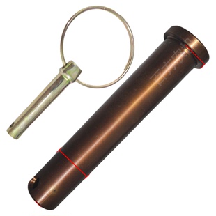 红钢销子12.9级高强度红钢悬挂销轴销子拖拉机带孔销固定销农机销