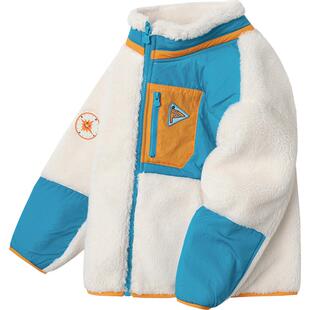 迷你巴拉巴拉男童女童加绒外套宝宝休闲撞色立领羊羔毛保暖便服