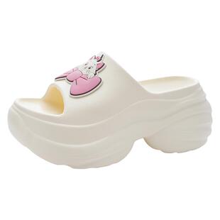 厚底拖鞋女款增高室内松糕防滑沙滩时尚凉鞋百搭爆款网红女士凉拖