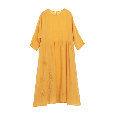 文艺复古苎麻天丝混纺