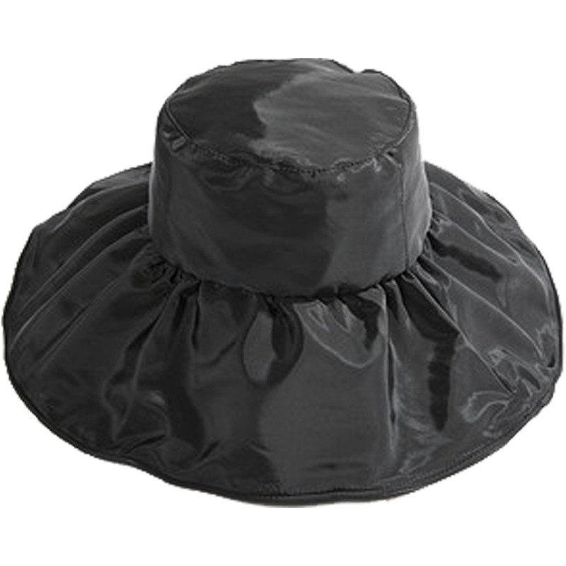 日本黑胶防晒夏季大檐遮脸渔夫帽
