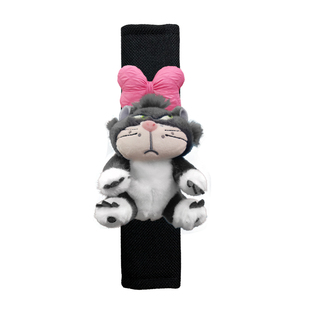 汽车安全带护肩套可爱猫咪路西法公仔车载卡通保险带装饰四季通用