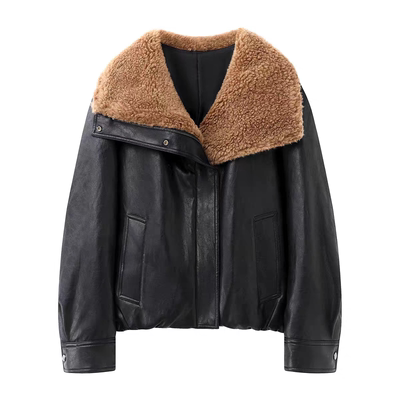 正品羽绒服2025冬新品90绒羊毛领素皮【轻暖漫游羽绒】MBE4EIN034