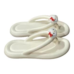 小红书同款可爱卡通Kt人字拖女甜酷夏季外传穿软底海边夹角凉拖鞋