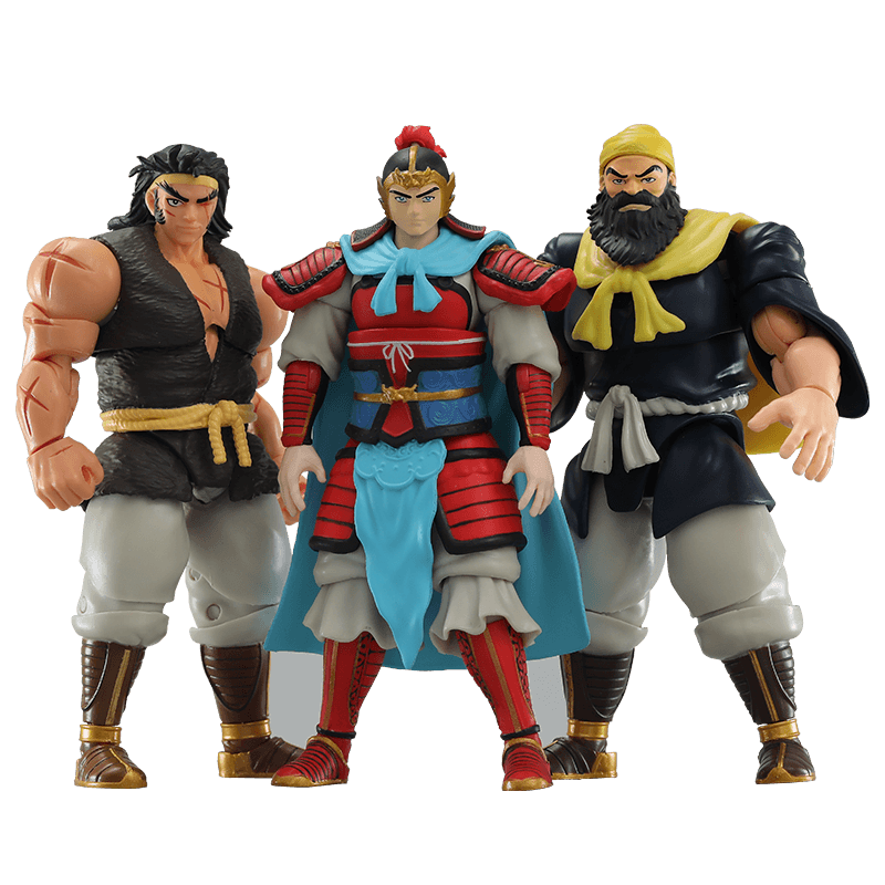 【BEASTBOX】闪电奇舞吞食天地刘备关羽张飞可动人偶模型玩具手办