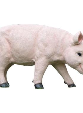 户外花园庭院猪玻璃钢模型