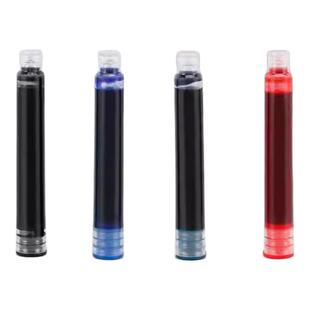 便携钢笔不可擦墨囊墨水胆纯蓝黑色小学生换墨囊3.4mm通用可替换