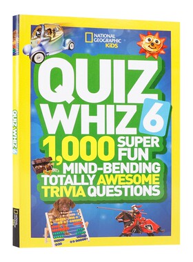 英文原版 National Geographic Kids Quiz Whiz 6 国家地理儿童版 测验高手6 英文版