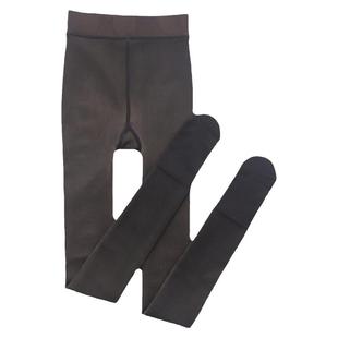 假透肉打底裤女黑丝透肤春秋冬季加绒加厚一体光腿神器肉色外穿