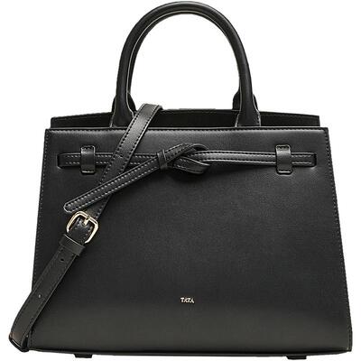 TATA他她气质简约手提包女士包包通勤质感铂金包手拎包X3463BX5