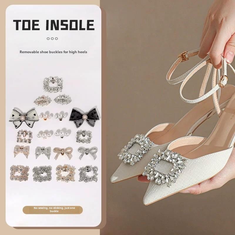 高跟鞋配饰可拆卸鞋扣高跟鞋装饰品鞋花鞋面装饰配件扣鞋子配饰钻