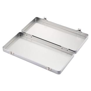 翻盖铁盒子长方形复古文具盒水彩笔颜料铅笔盒大容量配件收纳盒