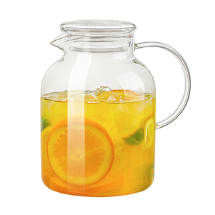 玻璃冷水壶茶壶高硼硅大容量耐高温冰箱凉水壶家用储水凉水杯套装