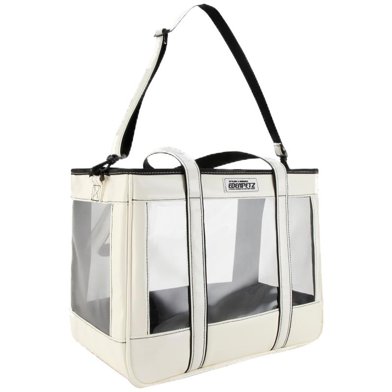 宠物外出包拎包透气猫包外出便携手提单肩狗包透明包EFCAT字母猫