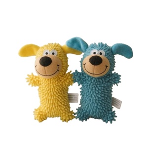 怪叫拖把狗宠物玩具蓝色狗狗看得见磨牙洁齿互动陪伴发声清洁口腔