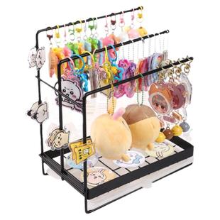 钥匙扣展示架挂动漫挂件周边公仔玩偶吧唧陈列饰品架吊坠首饰挂架