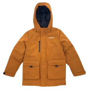 诺诗兰儿童羽绒服男童女童加厚防寒派克服冬装新款中大童连帽外套