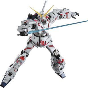 万代敢达拼装模型MG 1/100 独角兽高达 OVA RX-0 可爆甲 男生礼物