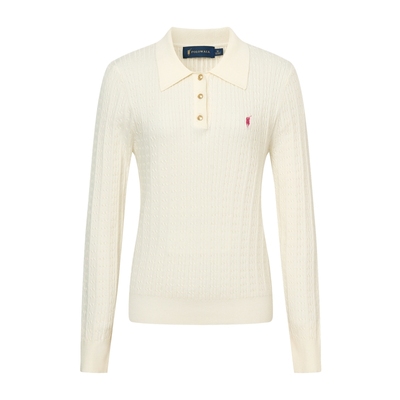 POLOWALK女士长袖针织衫polo领