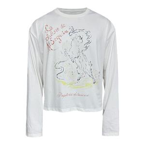 JCAESAR DELIVER GOAT SLEEVE 送信山羊印花长袖 短宽版型 手绘画