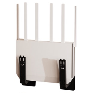 wifi墙壁电视挂墙上机顶盒路由器放置架置物收纳盒免打孔托架支架