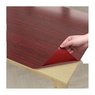 木纹桌面贴纸桌布防水防油自粘木皮贴面桌子办公桌贴家具翻新仿木