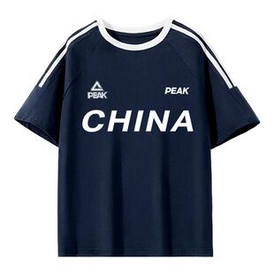 匹克童装男童运动t恤夏季儿童短袖纯棉2026新款初中生跑步上衣薄