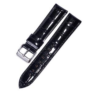 表带真皮女红色亮光通用格雅卡西欧飞亚达浪琴罗西尼手表配件表链