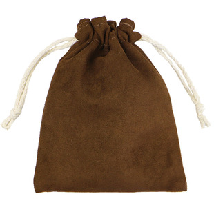 福袋文玩盘玩袋子束口抽绳佛珠手串小布袋首饰鹿皮绒双层抛光收纳