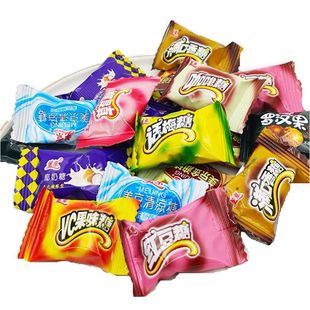 美京什锦硬糖无添蔗糖清凉罗汉果红豆糖水果糖新年糖咖啡糖金油糖
