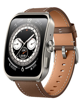 适用于oppowatch4pro表带真皮OPPOWatch3Pro表带牛皮质腕带watch2替换创意智能手表带男士46mm商务舒服透气