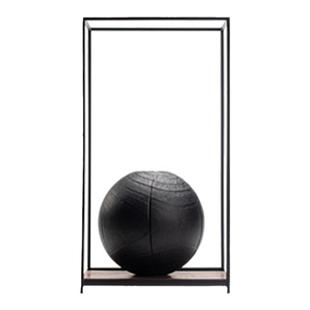 侘寂风铁艺花器客厅插花家用禅意实木高级感花瓶民宿茶室装饰摆件