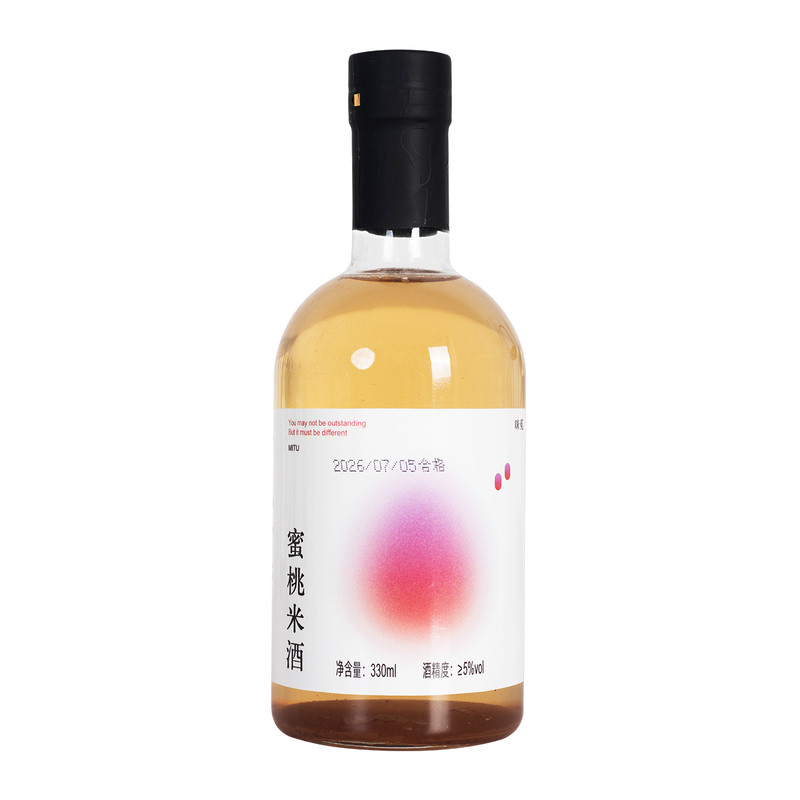 咪菟蜜桃米酒5度低度微醺