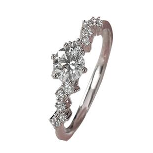 【培育】IGI培育钻石戒指18K金CVD1克拉婚戒HPHT河南人工钻戒女戒