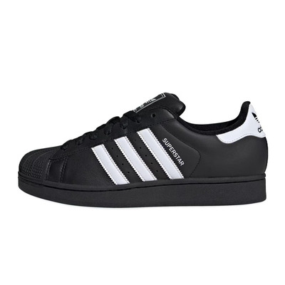 Adidas Superstar2 三叶草经典贝壳头防滑低帮黑白休闲板鞋JI0079