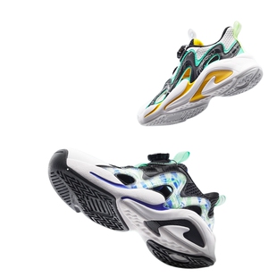 安踏儿童男童网面透气运动凉鞋2026新款大童夏款框子鞋纽扣跑步鞋