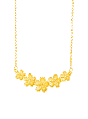 五朵金花锁骨链轻奢气质设计师款