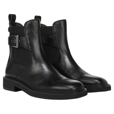 SAM EDELMAN山姆爱德曼冬季牛皮带扣复古切尔西短靴黑女NADIYA