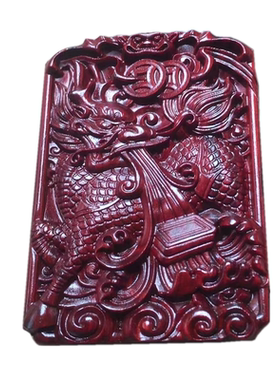 麒麟牌配饰小叶紫檀雕刻挂件纳福