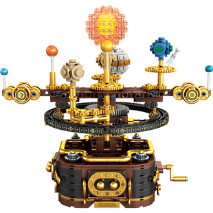 2026新款电动太阳系积木科教益智拼装儿童玩具男孩女孩子生日礼物