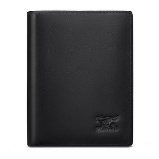 七匹狼真皮钱包男士2026新款正品多卡位竖款卡包纯牛皮钱夹送爸爸