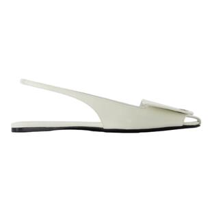 活希源 Courreges Fold 凉鞋 - 皮质 - 白色