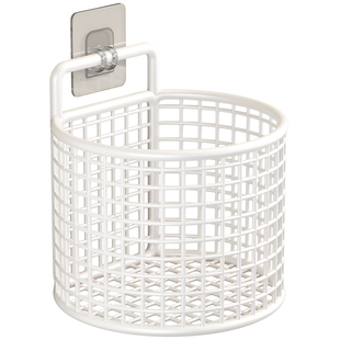 卫生间置物架梳子收纳筒浴室洗漱台壁挂式墙上收纳神器牙刷牙膏架