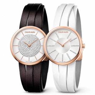 [冬日甄选]Calvin Klein官方正品ck石英手表女表罗马鞋满天星带钻