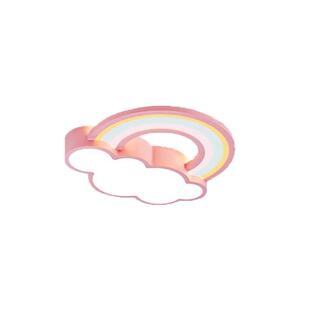 儿童房间卧室吸顶灯男女孩现代简约温馨卡通彩虹云朵护眼led灯具