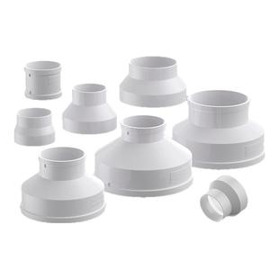 新风系统管道风机PVC变径转接头100转75大小头160转110直通直接头